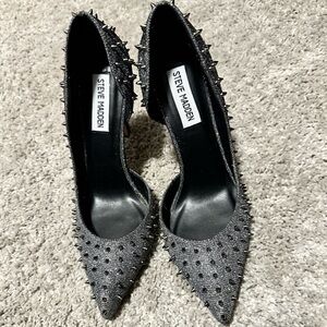 Steve Madden Black Studded Heels